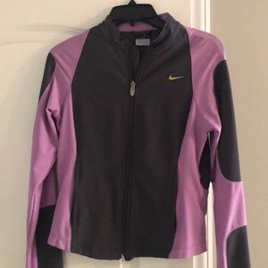 Nike Dri Fit Grey and Purple Jacket